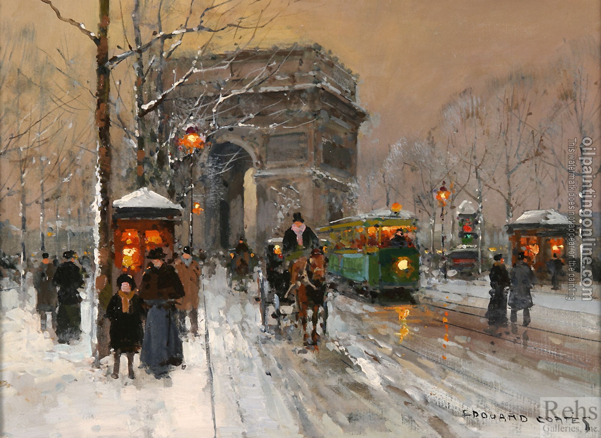 Edouard Cortes - L'Arc de Triomphe, Place de l'Etoile